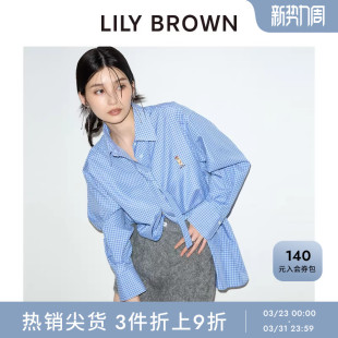 衬衫 BEAR学院风系带长款 LWFB244078 BROWN秋冬款 LILY