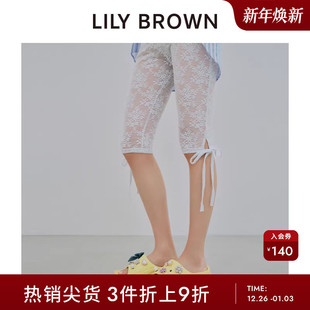 休闲五分短裤 纯色百搭系带修身 LWGG252350 BROWN春夏款 LILY