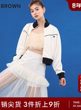 LILY BROWN秋冬款公主风高腰薄纱透视拼接半身裙LWFS234258