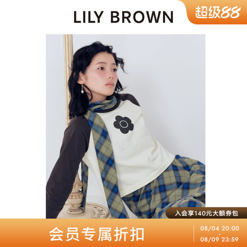LILYBROWN露腰圆领长袖T恤