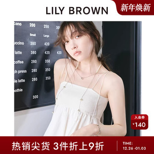 公主蓬蓬裙上衣LWNT241211 复古吊带法式 LILY BROWN春夏款