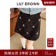 LILY BROWN春夏款 CANDY水钻钉珠高腰A字半身裙LWFS252807