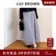LILY BROWN2025秋冬新品 优雅高腰薄纱亮片格纹半身裙LWFS255045