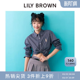 LWFB251069 BEAR学院风百搭翻领衬衫 LILY BROWN春夏款
