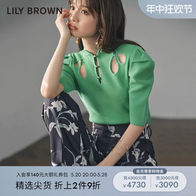 纯色针织上衣LilyBrown