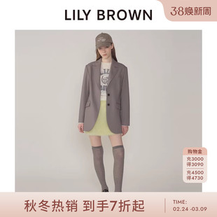 LILY BROWN2025秋冬新品时髦通勤两粒扣翻领西装外套LWFJ254076