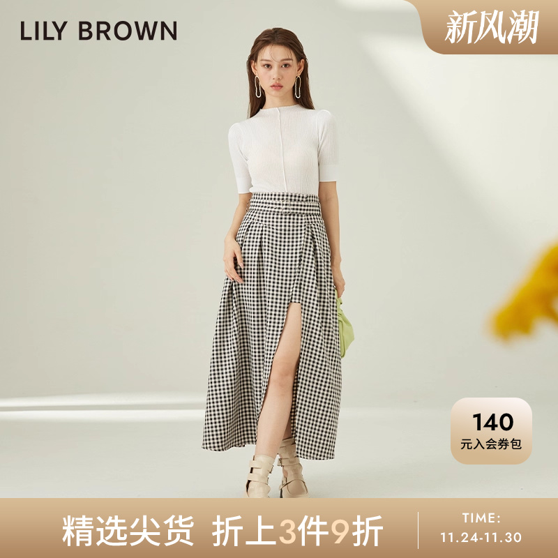LilyBrown春夏新品长款伞裙甜美