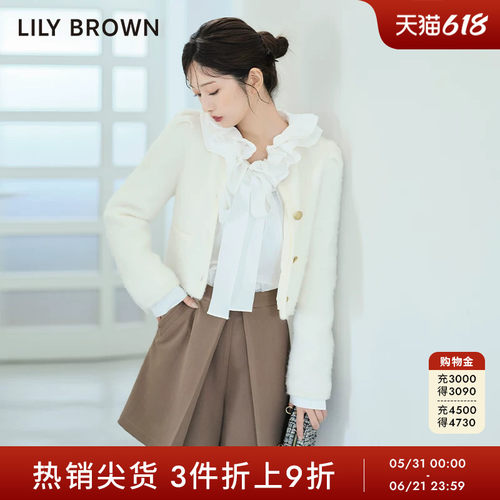 LilyBrown设计感高腰简约短裙裤