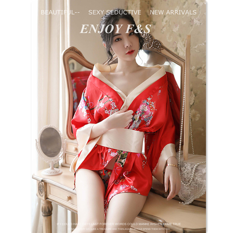 和服性感睡衣女款情侣床上氛围感睡袍日式浴衣家居服绝美勾魂睡衣