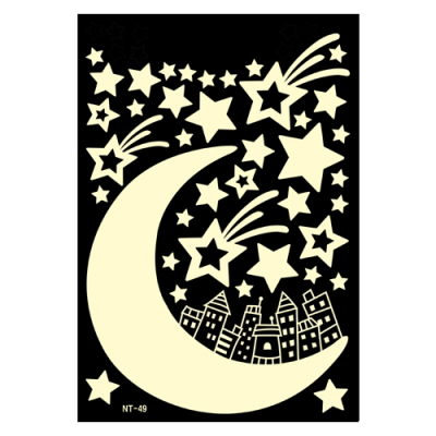 韩国天花板夜光儿童房卡通墙贴纸