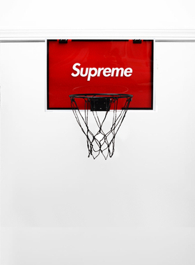 supreme潮牌家用篮球架红色篮板儿童成人娱乐投篮游戏篮球框篮架