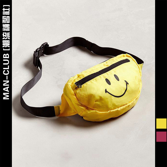 Chinatown Market潮牌同款休闲旅游笑脸成人儿童胸包腰包小挎包,箱包皮具/热销女包/男包,男士包袋,淘宝优惠券,粉丝福利购,淘宝优惠卷