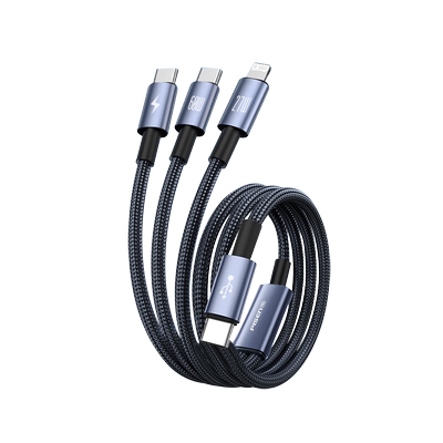 品胜特斯拉车载充电线typc一拖三