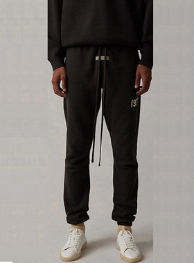 SweatpantSS22 ESSENTIALS 1977植绒收口长裤运动裤男