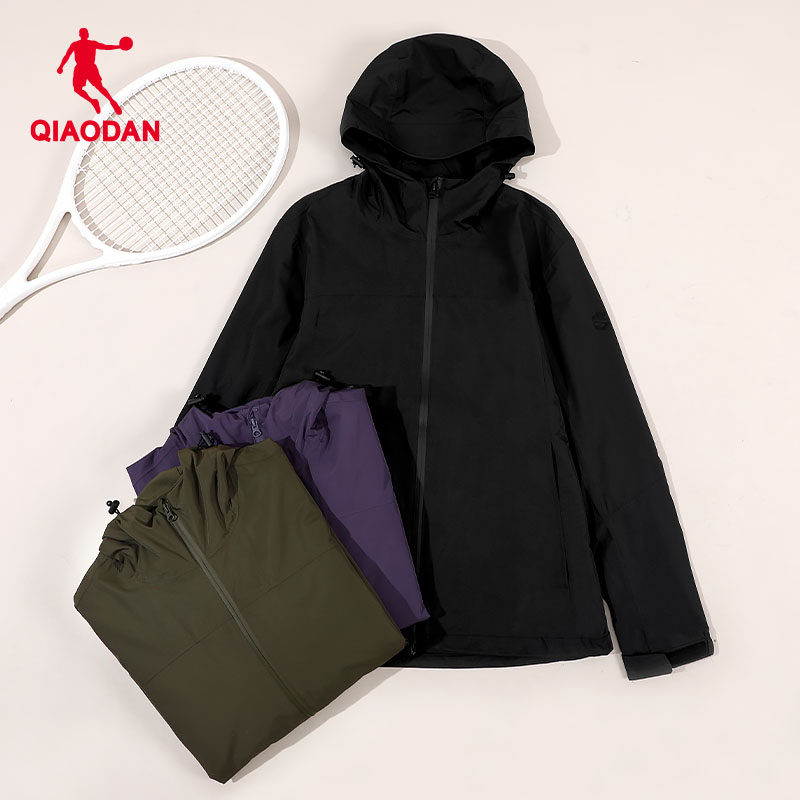 乔丹男款冲锋衣官方正品2025秋冬季新款户外运动防风宽松保暖外套