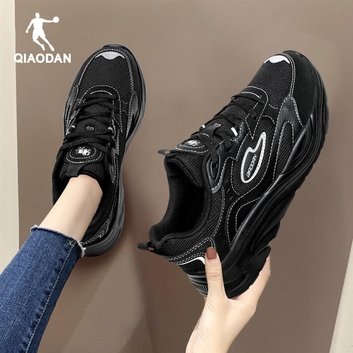 乔丹女鞋跑步鞋冬季新款厚底增高