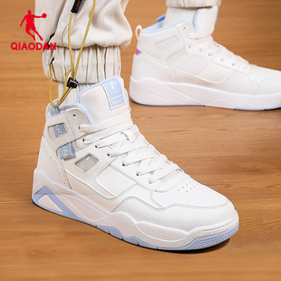 乔丹官方正品男鞋加绒高帮板鞋2025保暖休闲鞋子秋冬季新款运动鞋