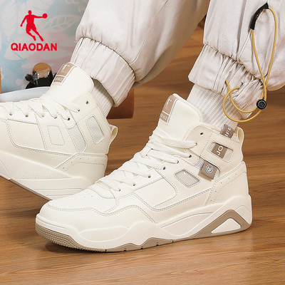 乔丹男鞋加绒高帮板鞋休闲鞋子