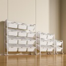 儿童玩具收纳架落地客厅大容量零食置物架小推车宝宝书架分层货架