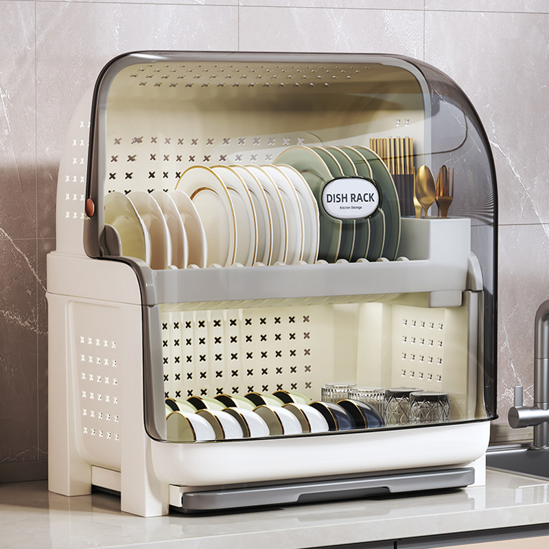 用餐具更放心】分区碗架带沥水盘