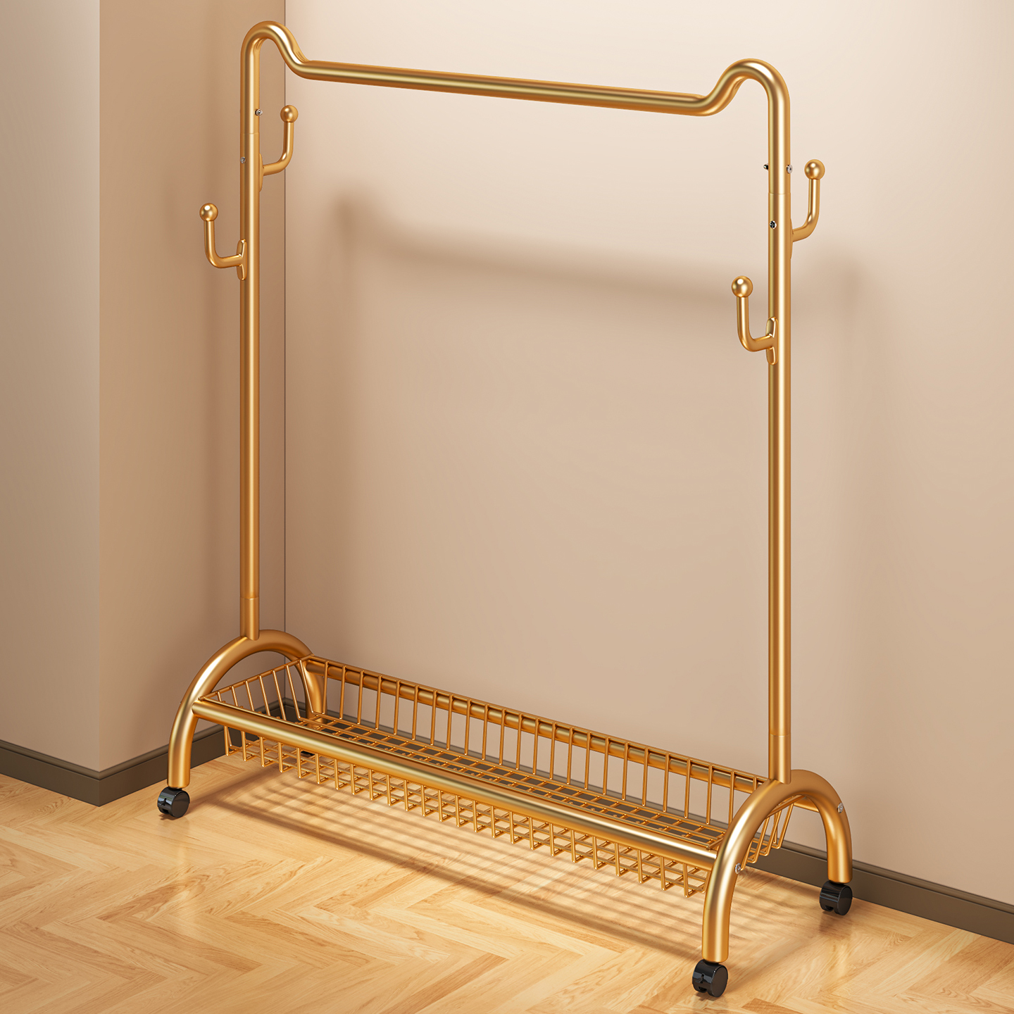 设计师猫耳系列】加厚加高衣帽架