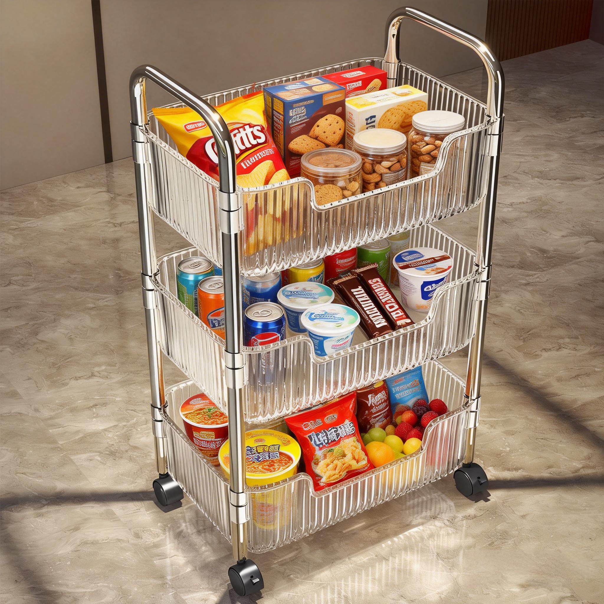 零食小推车置物架落地多层移动客厅收纳架卧室家用儿童玩具储物架,收纳整理,整理架/置物架/收纳架,淘宝优惠券,粉丝福利购,淘宝优惠卷