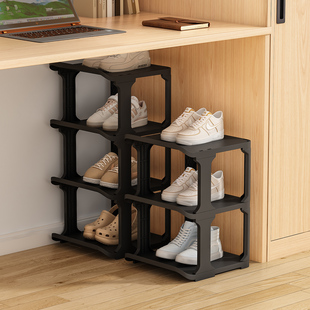 柜桌下收纳神器门口小鞋 放鞋 架 架简易家用门口后新款 大学生宿舍鞋