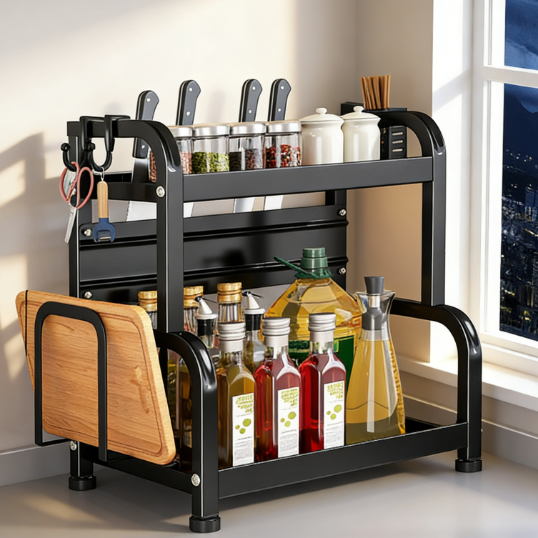 厨房调料置物架台面调料架多功能调味品调味料油盐酱醋收纳架架子,厨房/烹饪用具,厨房置物架/置物柜/角架,淘宝优惠券,粉丝福利购,淘宝优惠卷