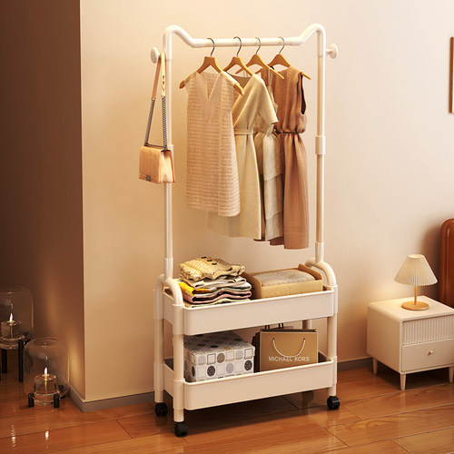 猫耳挂衣架落地可移动衣帽架