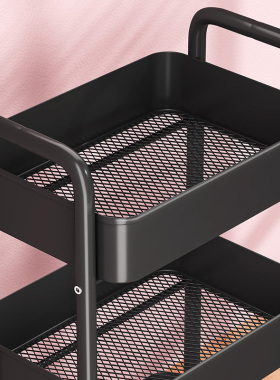 小推车置物架落地多层零食蔬菜篮收纳架卫生间可移动厨房储物架子