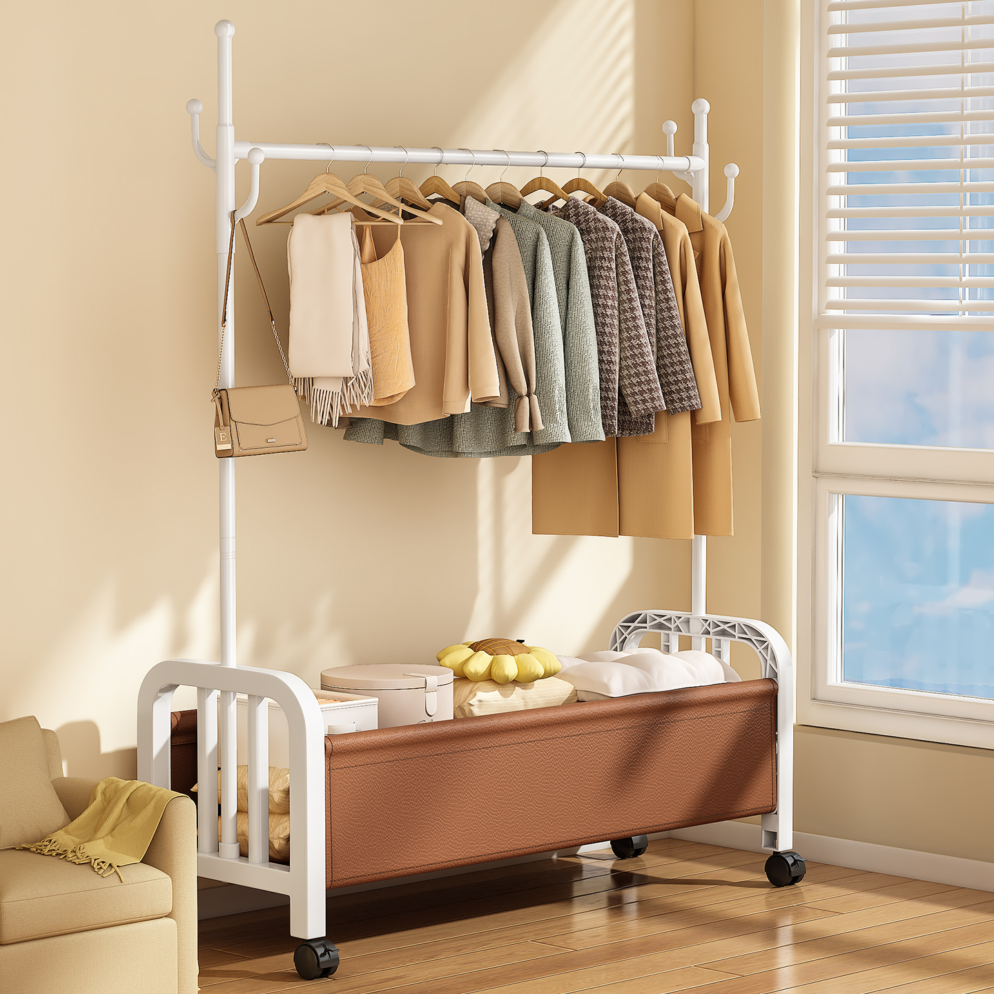 【国补立减衣帽架】家用挂衣