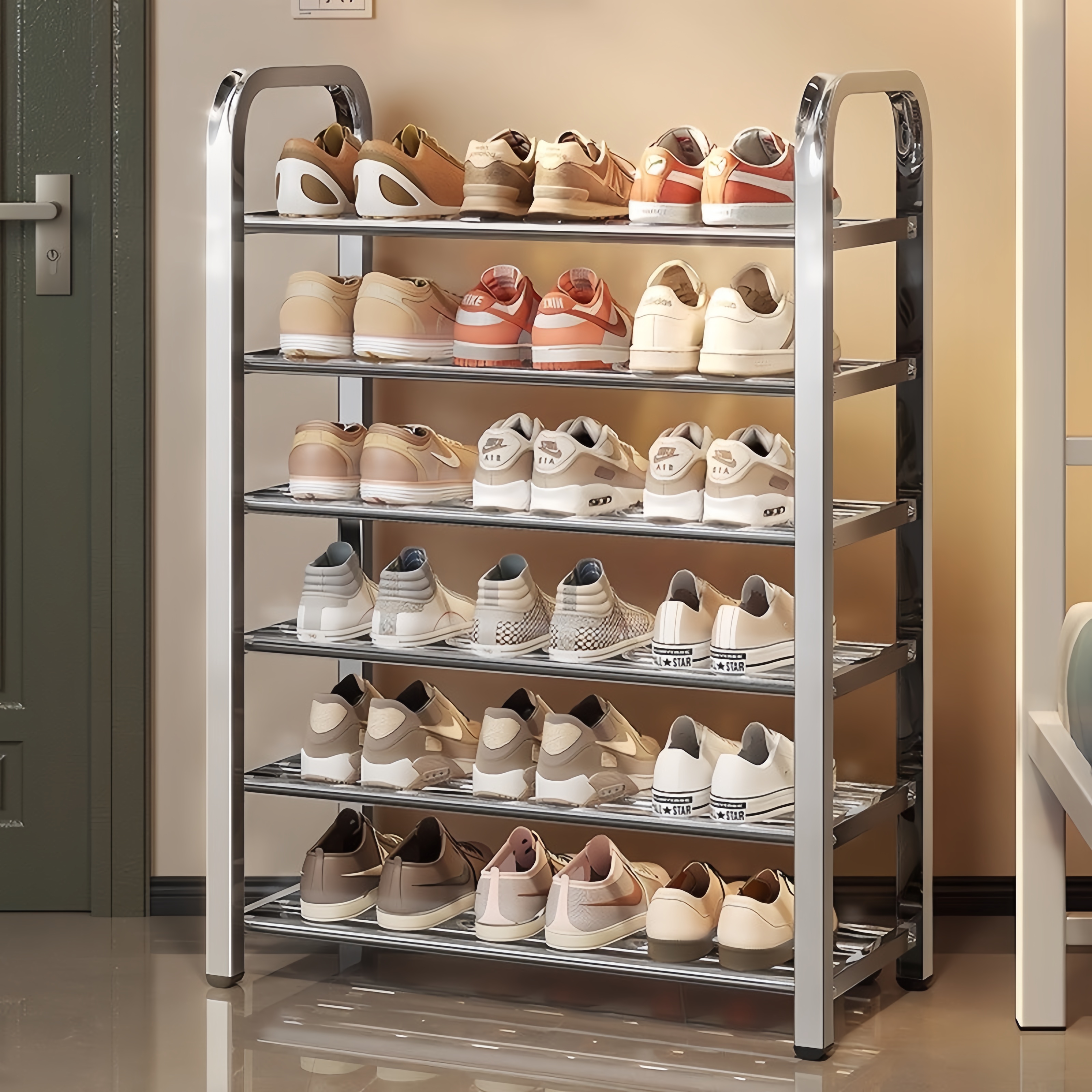 【生锈包赔！】门口不锈钢鞋架