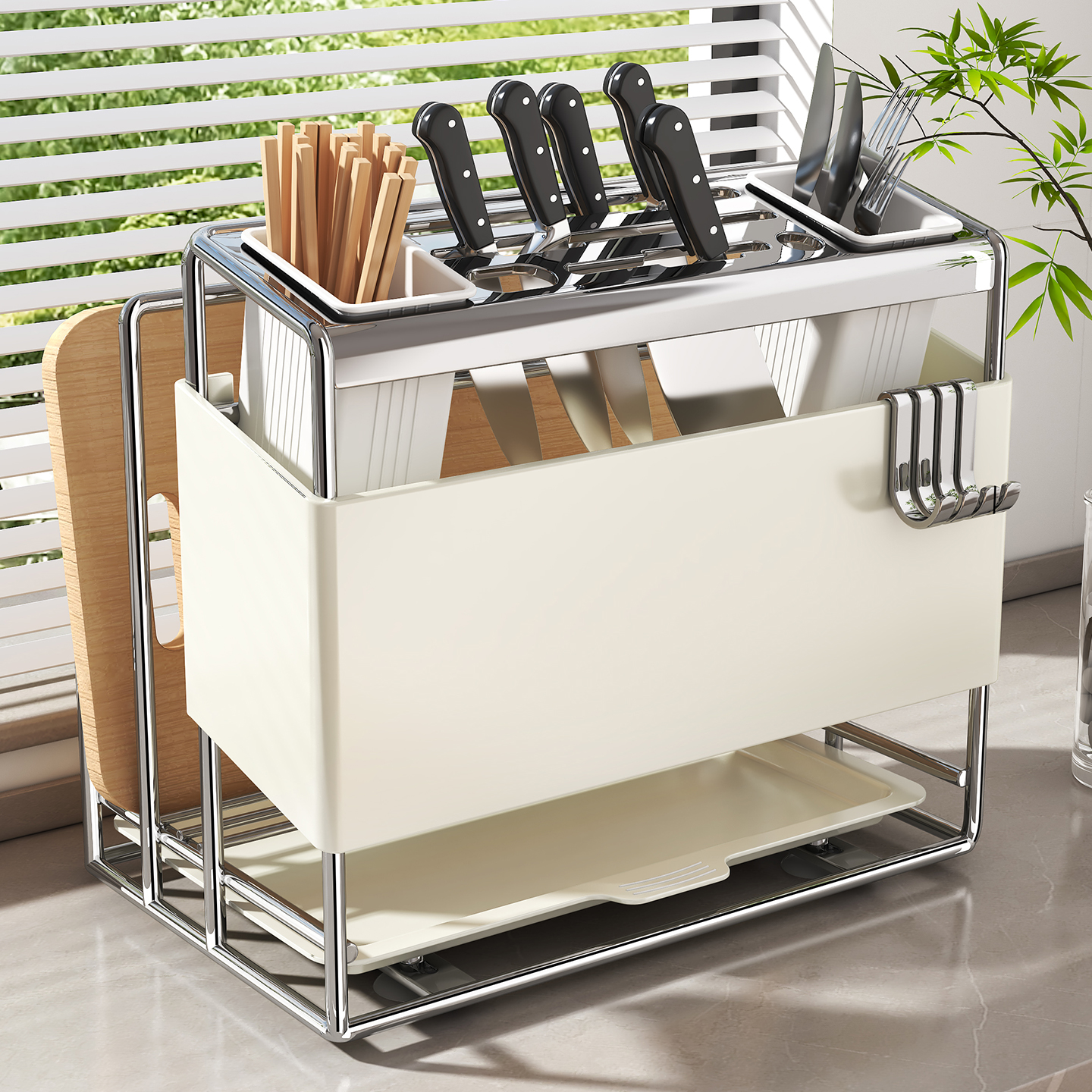 【国家补贴】不锈钢刀架置物架