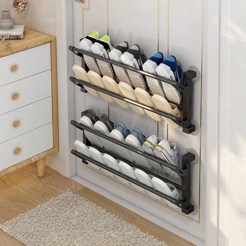 免打孔门后鞋架壁挂式拖鞋架