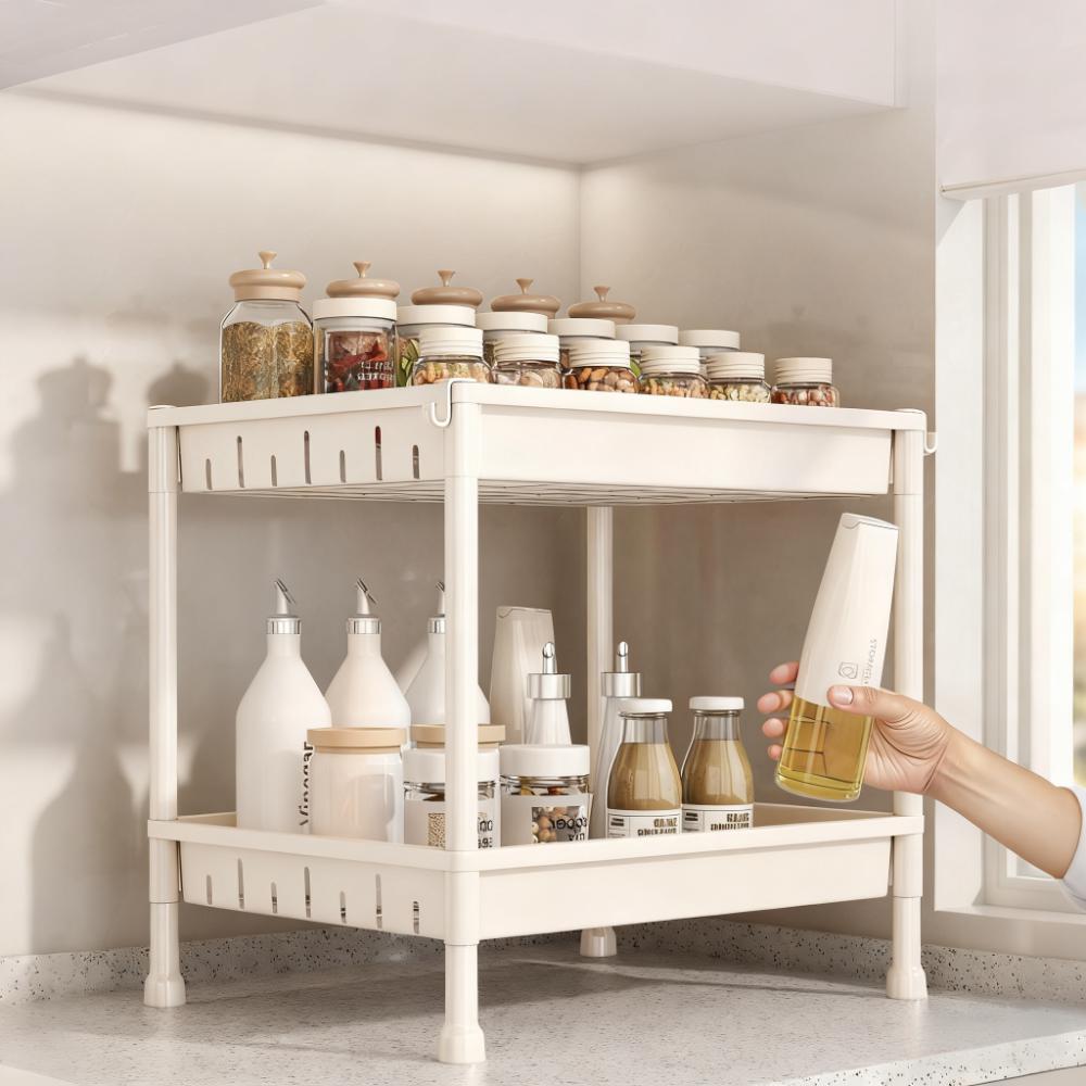 大容量！厨房台面收纳无忧