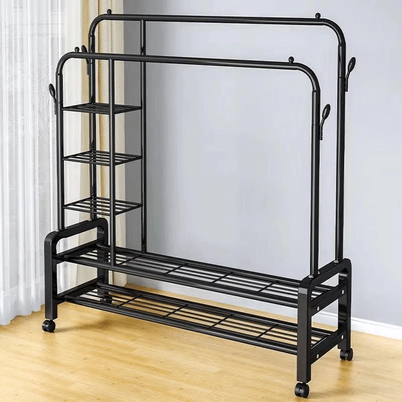 【加厚加粗】简易晾衣架落地