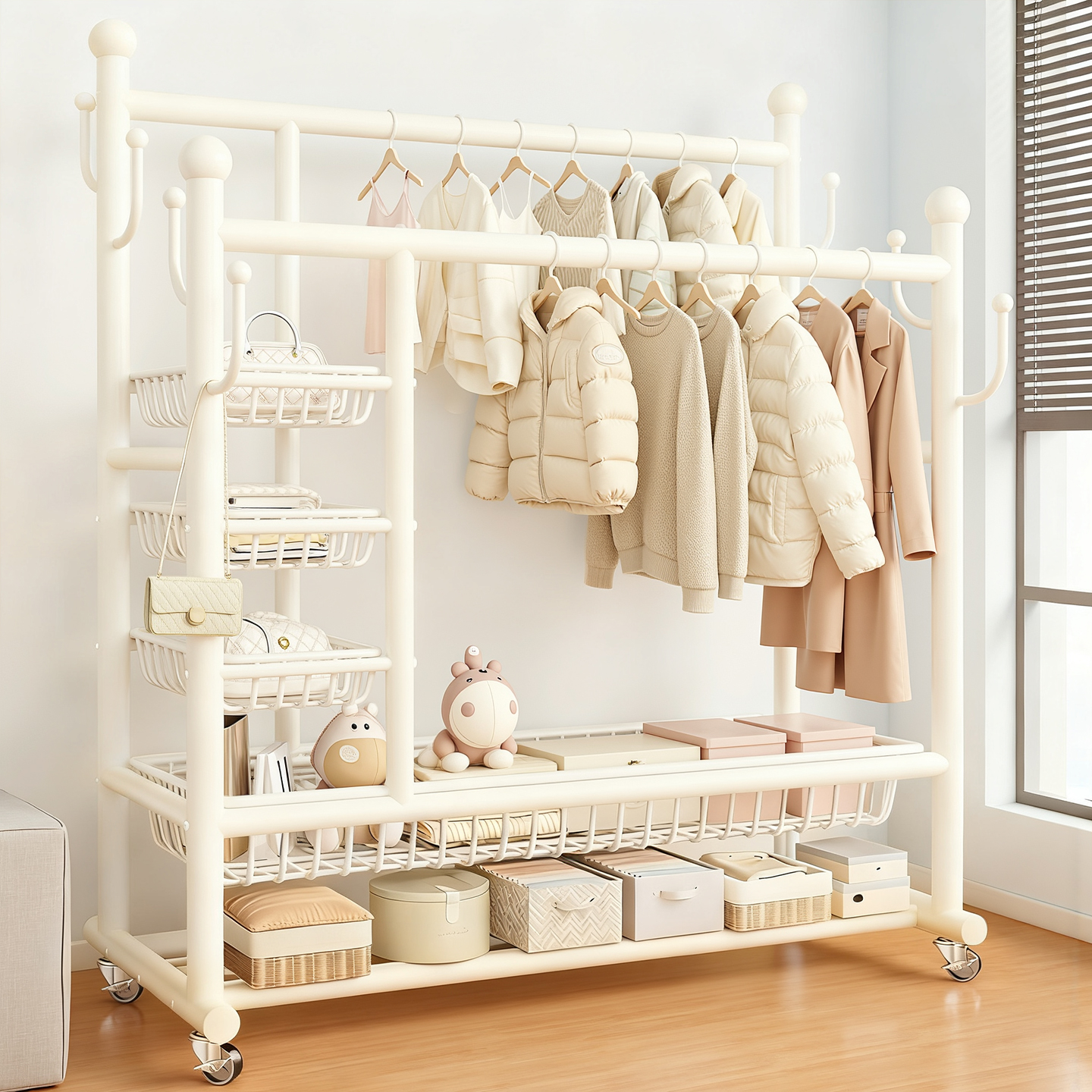 【热销爆款】室内衣帽架落地家用