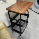 中古小推车置物架落地零食收纳架移动家用床头柜沙发客厅边几茶几