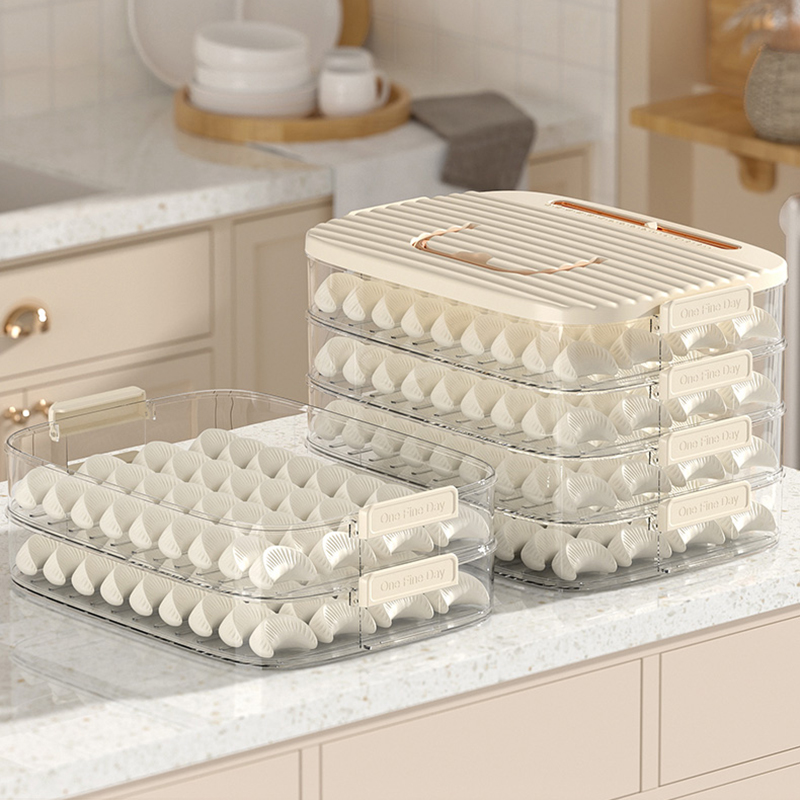 家捷士冰箱收纳盒饺子冷冻盒