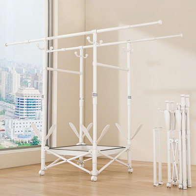 【全折叠可伸缩】晾衣架落地家用