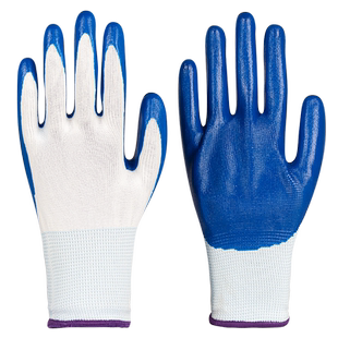 单只左手手套右手劳保耐磨防滑工地干活男女耐用型带胶丁晴橡胶皮