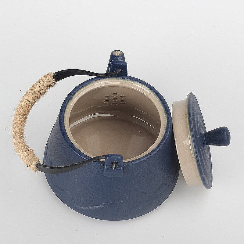 库存处理价陶瓷功夫茶具单品茶壶蓝陶提梁壶复古创意家用粗陶日式,餐饮具,茶壶,淘宝优惠券,粉丝福利购,淘宝优惠卷