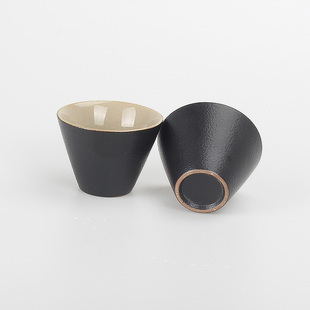 亏库存杯黑陶喝茶杯子家用主人杯单个陶瓷功夫茶具个人杯日式简易