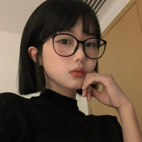 小香风高级感素颜眼镜可配度数