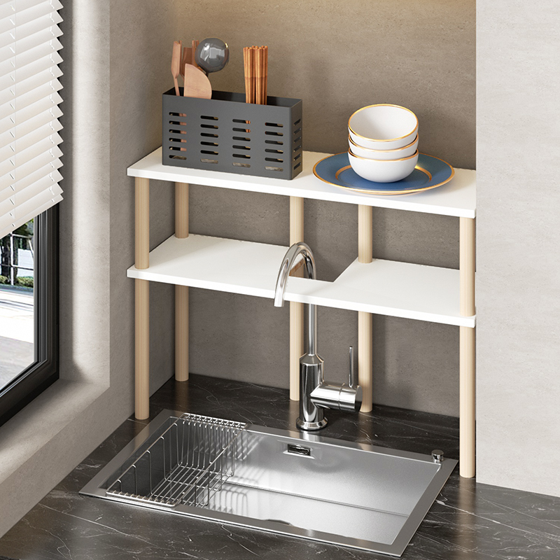 厨房水槽置物架定制燃气管道架子