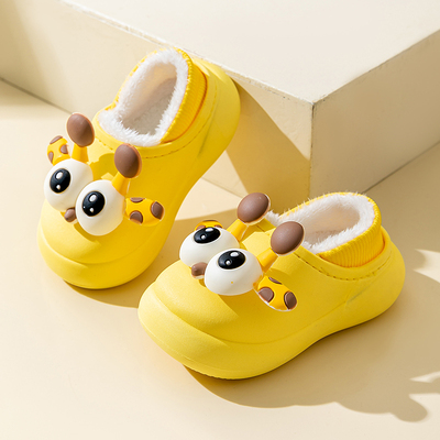 男童儿童棉拖鞋冬季防水棉拖鞋