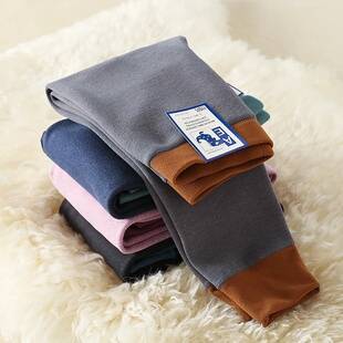 蚕丝羊毛男童保暖裤加绒加厚儿童秋冬神器校服德绒女童中大童秋裤