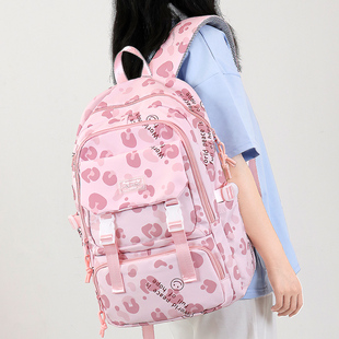 书包女生小学生初中生大容量高中大学生双肩背包减负护脊2025新款