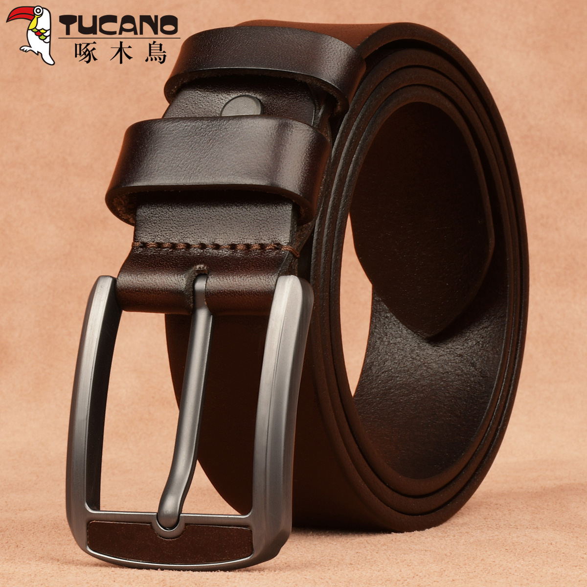 啄木鸟青年针扣男士皮带