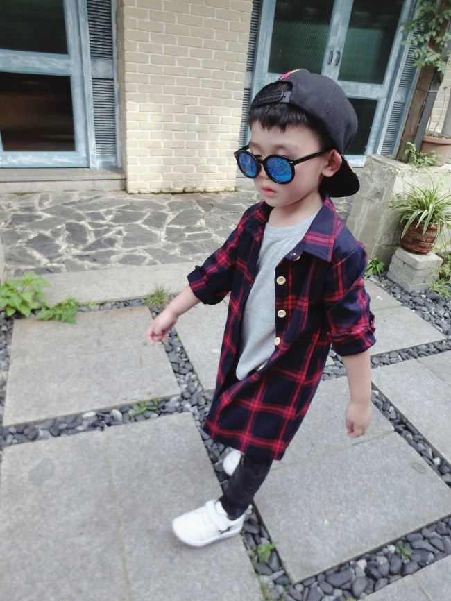 Chemise enfant à manche longue - Ref 2083134 Image 3